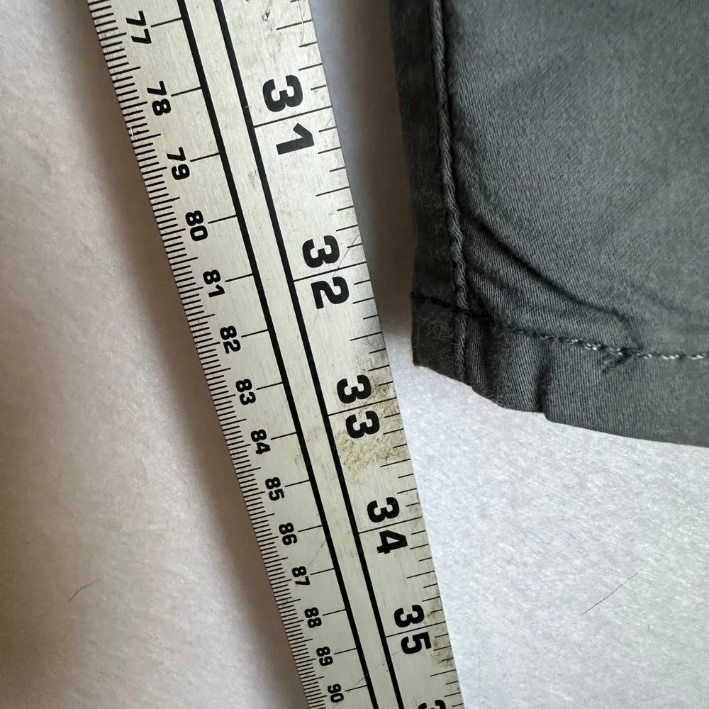 AG Adriano Goldschmied Everett Slim Straight Gray‎ Pants 40x32 Italian Fabric